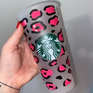 Cheetah Starbucks cold cup